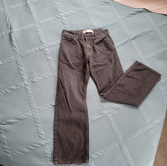 🔥5 FOR $25🔥Boy's size 14Reg 27"×27" Levi's 505 Charcoal Grey - Picture 1 of 8
